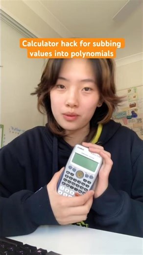 Math calculator hack for substituting values into a variable in an equation- especially polynomials