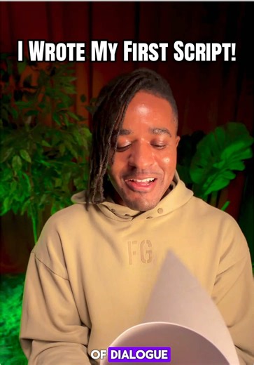 just wrote the script for my first sitcom that I’ll be filming soon! I have no idea if it’s good, or even long enough, but we bout to find out! 🙌🏽💪🏽