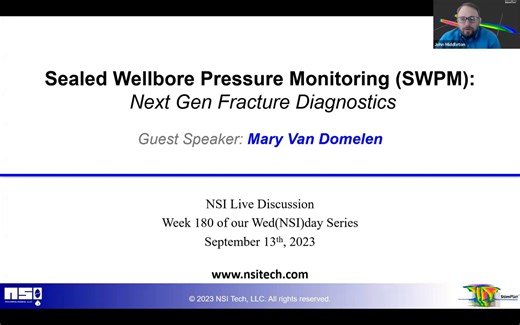 Wed(NSI)day - 9/13/23 - Sealed Wellbore Pressure Monitoring (SWPM): Next Gen Fracture Diagnostics