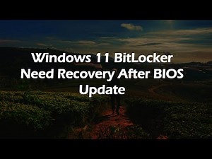 Windows 11 BitLocker Need Recovery After BIOS Update