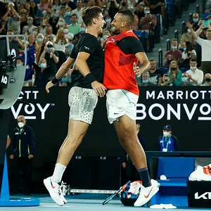 196K views · 9.2K reactions | The fairytale is complete   Thanasi Kokkinakis and Nick Kyrgios defeat Matt Ebden and Max Purcell 7-5 6-4 to become the #AO2022 men's doubles champions. #AusOpen : Wide World of Sports • ESPN • Eurosport • WOWOW テニスワールド | Australian Open | Facebook