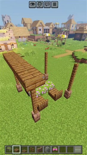 SPRUCE GAZEBO 😎 #bedrock #minecraft #mctutorial #minecraftbuilding #gaming