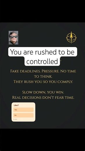They rush your decision so you don't realize what you're getting yourself into#motivation