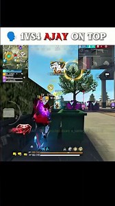 1VS4 AJAY ON TOP ☠️🗿 #freefire #foryou #ffshorts