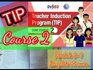 TIP Course 2 with Complete answer I Newly Hired Teachers I Impluwensyanista Ako