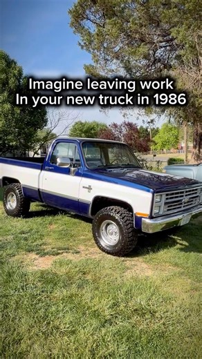 Imagine Leaving Work in 1986 in Your New Truck…