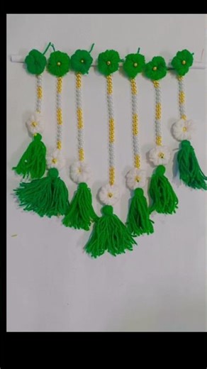 woolen flower wall hanging craft ideas #woolencraft #diycrafts #ytshorts #shotrs #artandcraft