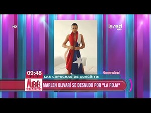 La sensual sesión de fotos de Marlen Olivarí para apoyar a la selección
