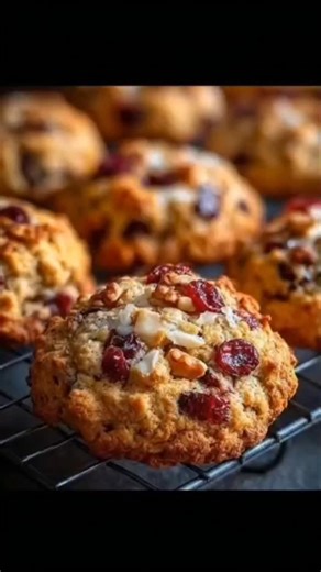 Easy Mediterranean Recipes on Instagram: "Cranberry Walnut Oatmeal Cookies ingredients 1 cup rolled oats 3/4 cup all-purpose flour (you can use whole wheat if you like) 1/2 tsp baking soda 1/2 tsp cinnamon 1/4 tsp salt 1/2 cup butter, softened 1/2 cup brown sugar 1/4 cup white sugar 1 large egg 1 tsp vanilla extract 1/2 cup dried cranberries 1/2 cup chopped walnuts instructions preheat oven to 180°C (350°F). line a baking tray with parchment paper. in a bowl, mix oats, flour, baking soda, cinnam