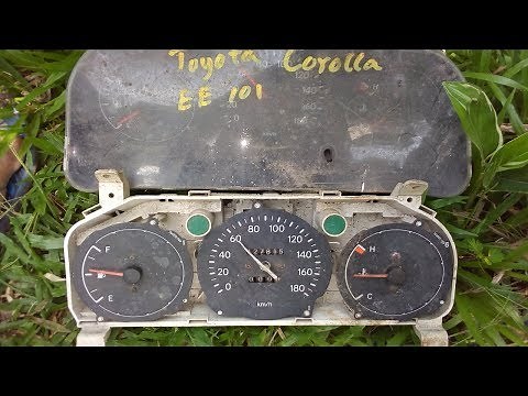 Toyota Corolla Speedometer Restoration |Toyota Corolla EE 101 Speedometer repair - year 1991