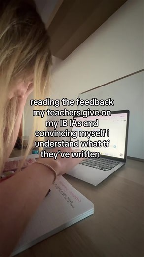 lowkey js ignore it and use the feedback i get from the coursework grader on revision dojo instead cos unlike literally all of my teachers it’s broken down into criterion and actually understandable and applicable #fyp #ibstudent #ibprogram #ibdp #revisiondojo