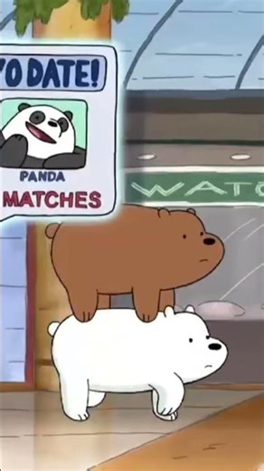 Because the bears in We Bare Bears walk like this #cartoon #shorts