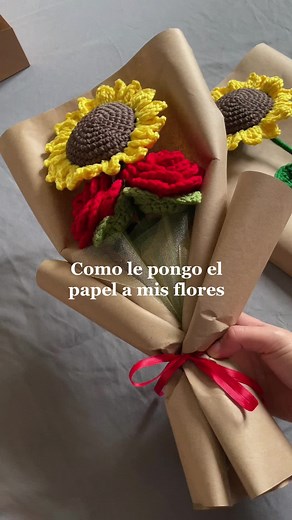 Creative Crochet Flower Wrapping Ideas with Paper