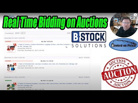 Real Time Bidding on Pallet Auctions from B-Stock - WILL I WIN!!! Online Reselling