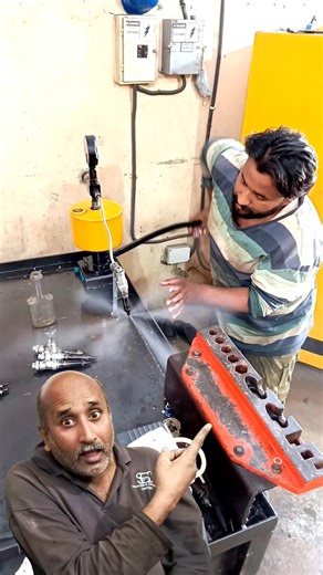 How to check diesel injector spray pattern