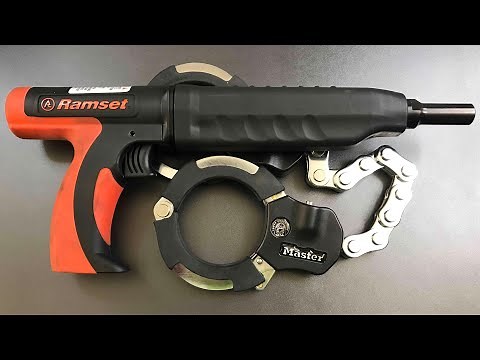 [559] Master Lock "Street Cuff" Motorcycle Lock vs. Ramset