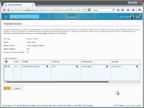 Changing Your Payment Elections in Workday