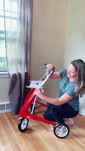 How to fit your walker to your body! #multiplesclerosis #babeswithmobilityaids #rollator