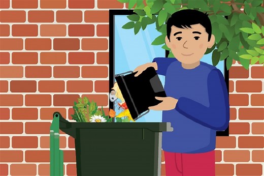 What goes in your food and garden waste bin