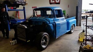 Fired up our 55 Chevy truck build for the first time today. #55chevy #chevytruck #truck #trucks #truckporn #classictrucks #artmorrison #autorestoration #restoration #speedshop #metalworksspeedshop | Metalworks Classics & Speed Shop