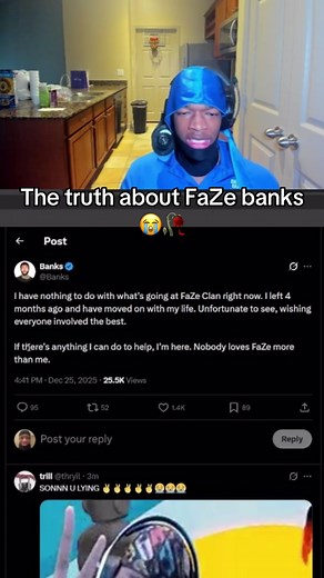 L Banks 😂 Twitch & YT: Corey2U #corey2u #fyp #fazebanks #plaqueboymax | Faze Banks