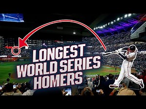 He hit that ball HOW far!? 😱 The longest World Series home runs in the Statcast era! 💥
