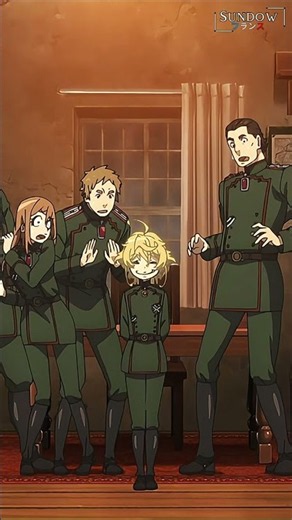 She FORCES herself to compliment THEIR WORK 🫥 | youjo senki | #anime #animeshorts