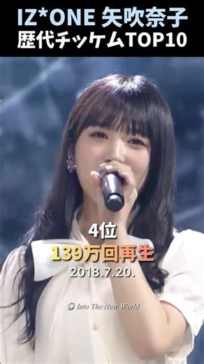 【IZ*ONE 矢吹奈子】歴代チッケム再生回数TOP10