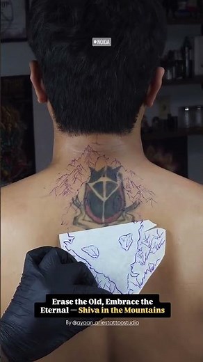 Cover Up Mountain Tattoo | Transform Old Tattoo into Meaningful Mountain Ink