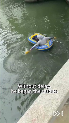 Man Saves Kitten Trapped in Deadly Danger