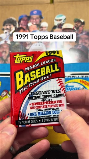 1991 Topps Baseball #baseballcards #packopening #junkwax #topps #cardsnostalgia