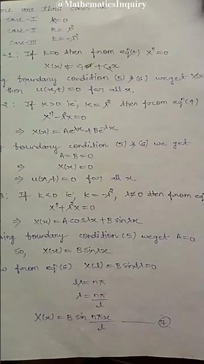 heat equation in partial differential equations #mathematicsinquiry #mjpru