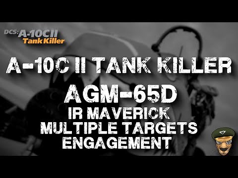 DCS - A-10C II Tank Killer AGM-65D IR Maverick Multiple Targets Engagement