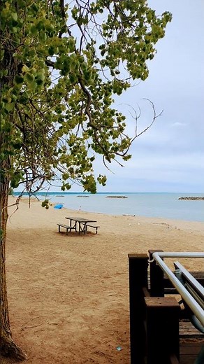 beautiful beach at presque isle state park
