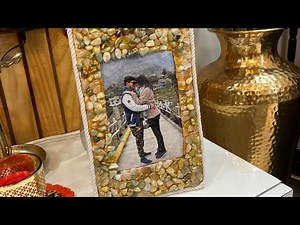 DIY Photo Frame from Waste Cardboard Box #diy #ideas #photoframe