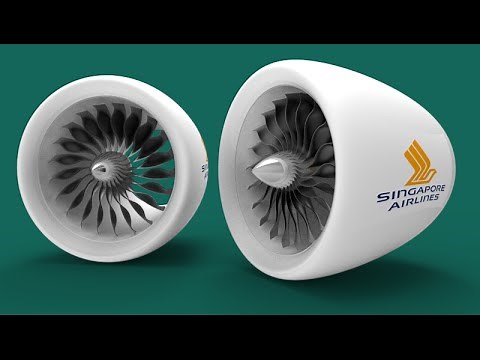 3D modelling Jet Engine with Propeller in AutoCAD
