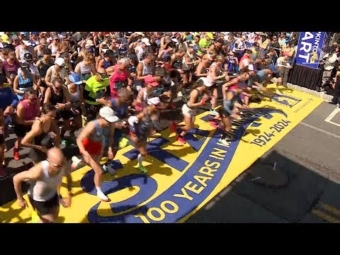 Thousands of amateur runners begin 2024 Boston Marathon