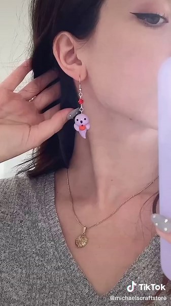 Spooky DIY Halloween Jewelry: Ghost Earrings Tutorial