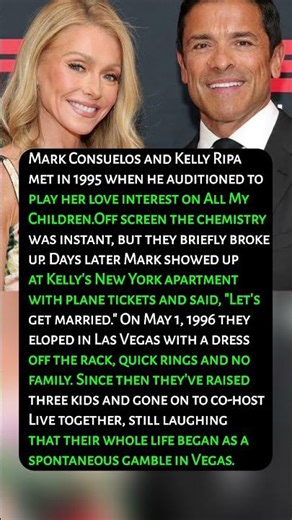 Mark Consuelos & Kelly Ripa's Vegas Elopement
