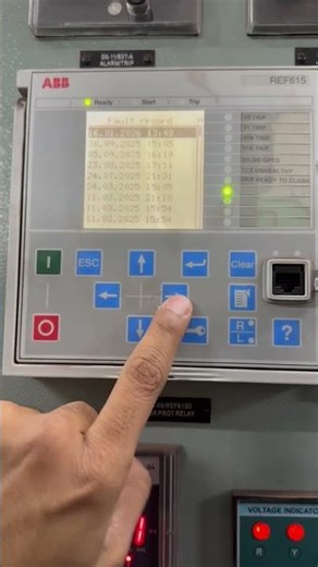 ABB REF 615 RELAY FAULT CHECKING STEPS. #electrical #ABBRELAY #REF615 #faultfinding