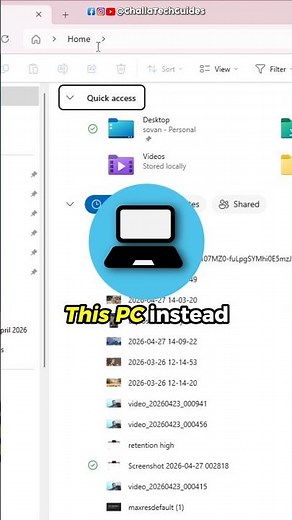 How to Make File Explorer open THIS PC (Not HOME) 🖥️