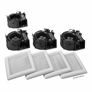 Broan Flex Series Exhaust Fan Finish Kit with Blower Assembly and Grille Cover AE80BF1