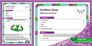 Cornflour Gloop Taste-Safe Sensory Recipe