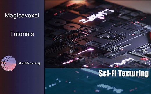 【科幻纹理Sci-fi Texturing】Magicavoxel教程