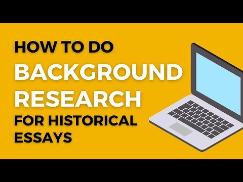 How to do background research (History Research Process - Step 2)