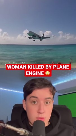 A tragic incident involving a plane engine and a pedestrian