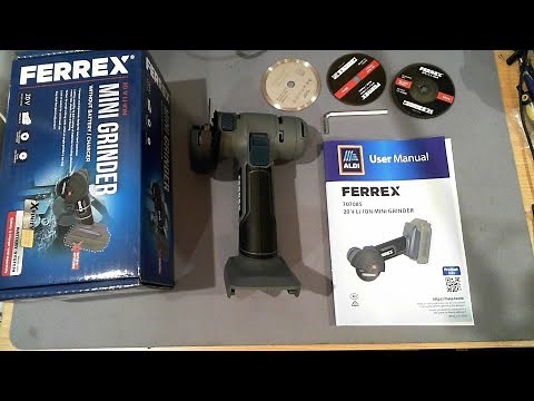 Unboxing Ferrex 20V Li-Ion Mini Grinder