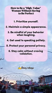 How to be a high value women without having to be perfect. _Cara menjadi cewek high value tanpa harus sempurna #selfreminder #quotes #aboutlife #reelsfyp | Dewy Rahayu