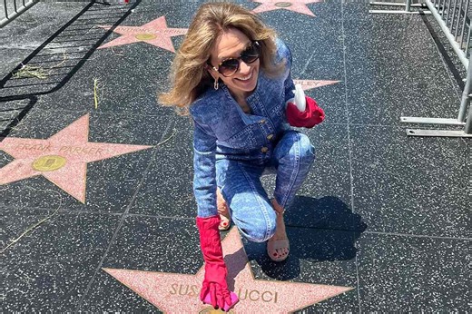 Susan Lucci polishes her star on Hollywood Walk of Fame – and Keanu Reeves and Celine Dion’s too