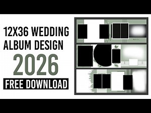 Latest 12×36 Wedding Album Design 😍 | Editable Full PSD 2026